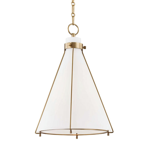 Eldridge 1 Light Pendant - Aged Brass Ceiling Hudson Valley 