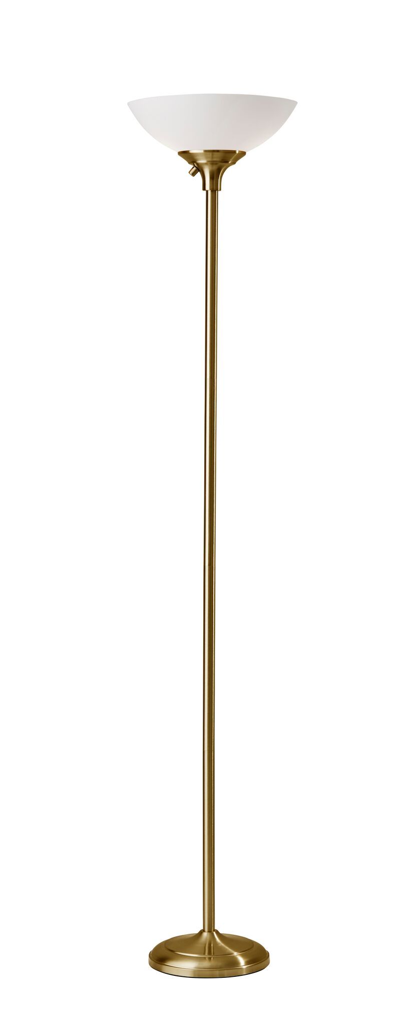 Glenn Floor Lamp - Antique Brass Lamps Adesso 