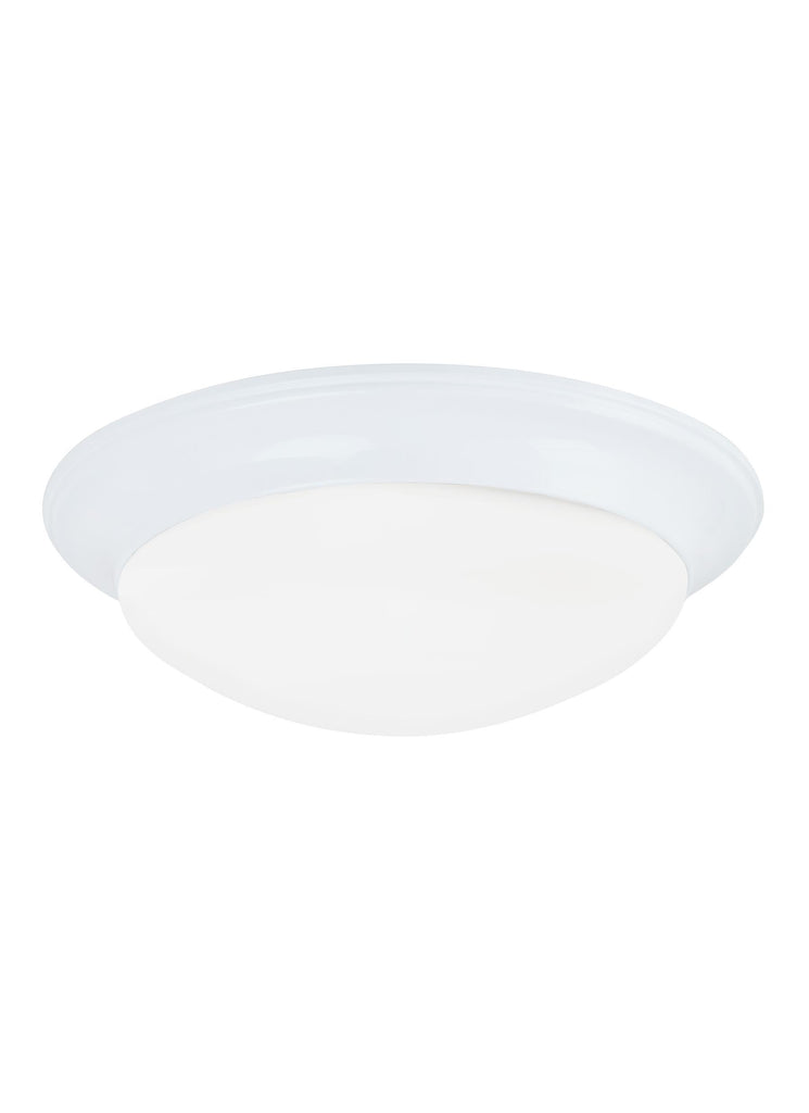 Nash Small LED Ceiling Flush Mount - White CEILING Sea Gull Lighting 