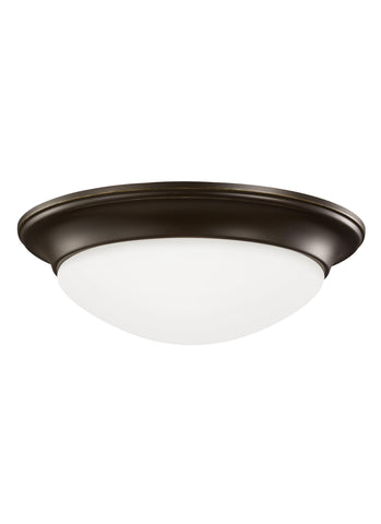 Nash Small LED Ceiling Flush Mount - Heirloom Bronze Ceiling Sea Gull Lighting 