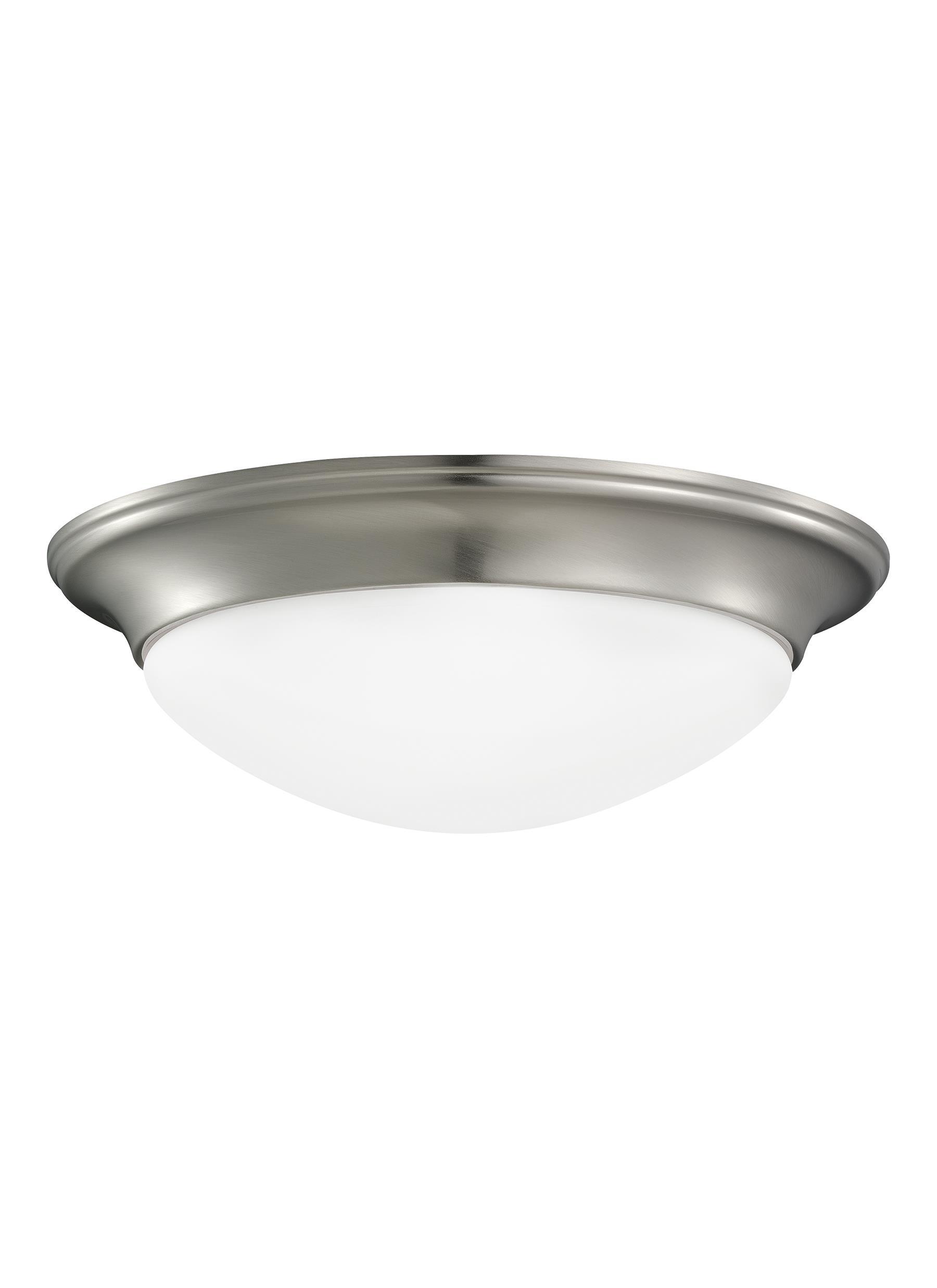 Nash Small LED Ceiling Flush Mount - Brushed Nickel Ceiling Sea Gull Lighting 