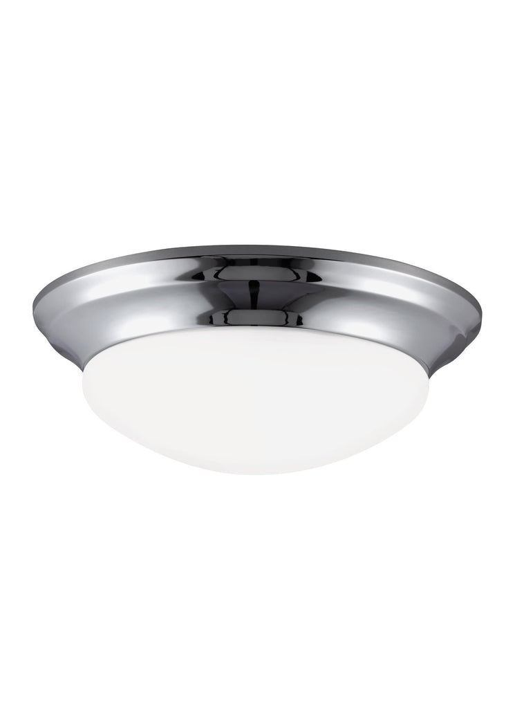 Nash One Light Ceiling LED Flush Mount - Chrome Ceiling Sea Gull Lighting 