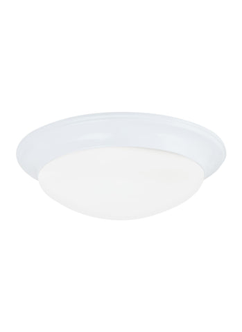 Nash One Light Ceiling LED Flush Mount - White Ceiling Sea Gull Lighting 