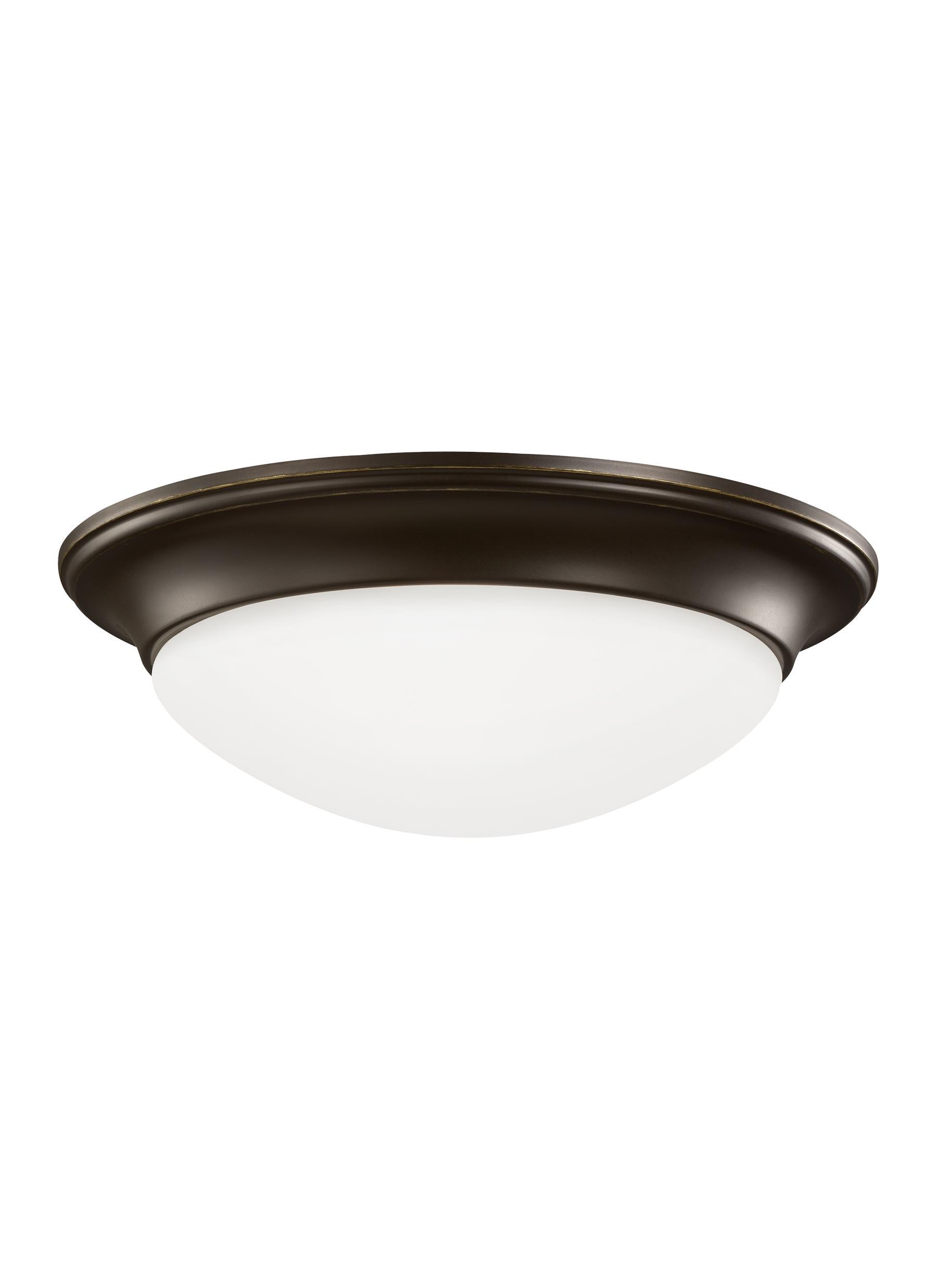 Nash One Light Ceiling LED Flush Mount - Heirloom Bronze Ceiling Sea Gull Lighting 