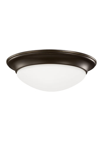 Nash One Light Ceiling LED Flush Mount - Heirloom Bronze Ceiling Sea Gull Lighting 