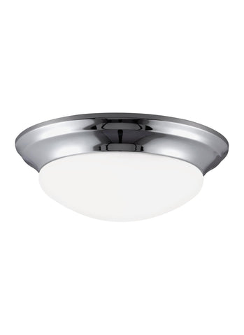 Nash Two Light Ceiling Flush Mount - Chrome CEILING Sea Gull Lighting 