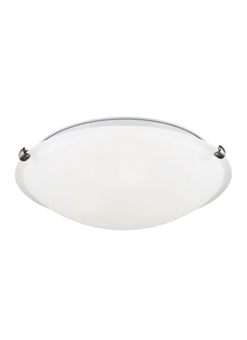 Three Light Ceiling LED Flush Mount - Brushed Nickel Ceiling Sea Gull Lighting 