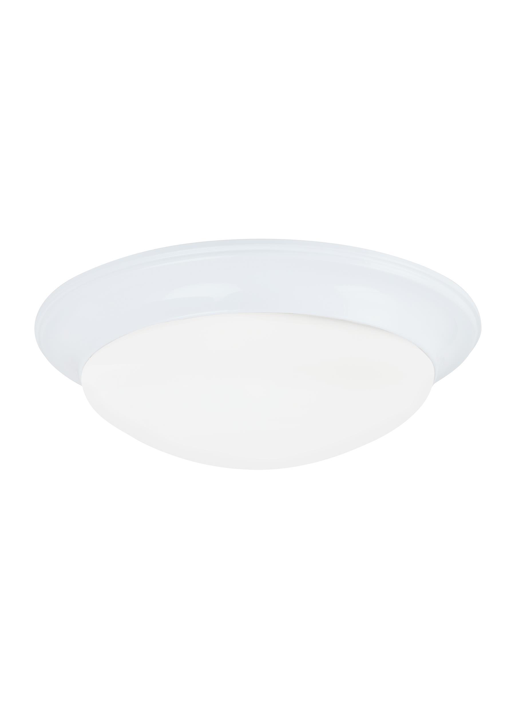 Nash Two Light Ceiling LED Flush Mount - White Ceiling Sea Gull Lighting 