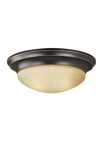 Nash Two Light Ceiling Flush Mount - Heirloom Bronze Ceiling Sea Gull Lighting 