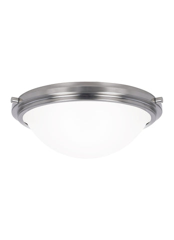 Winnetka Two Light Ceiling Flush Mount - Brushed Nickel CEILING Sea Gull Lighting 