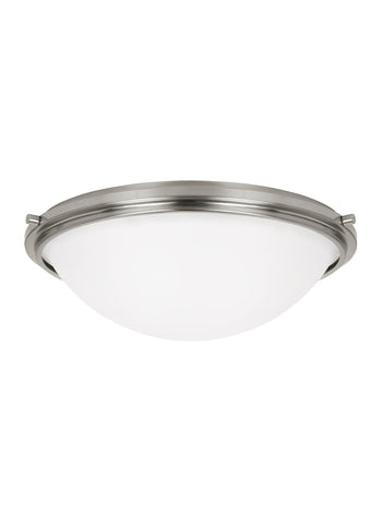 Winnetka Three Light Ceiling LED Flush Mount - Brushed Nickel Ceiling Sea Gull Lighting 