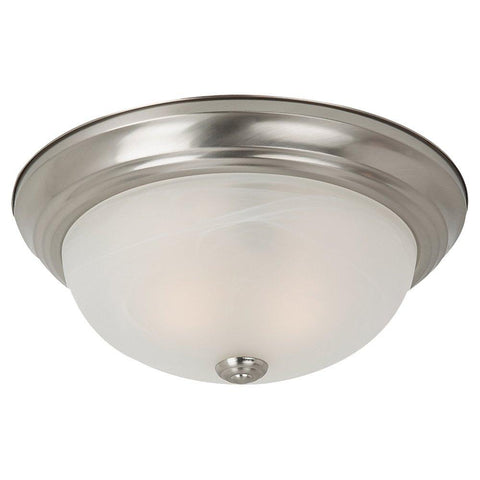 Windgate One Light Ceiling Flush Mount - Brushed Nickel CEILING Sea Gull Lighting 