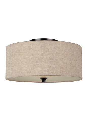 Stirling Two Light Ceiling Flush Mount - Burnt Sienna CEILING Sea Gull Lighting 