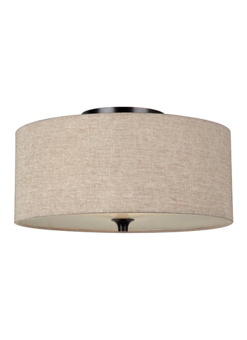 Stirling Two Light Ceiling LED Flush Mount - Burnt Sienna Ceiling Sea Gull Lighting 