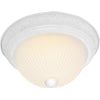 Ceiling Flush Mount Frosted Ribbed - White - 3 Size Options Ceiling Nuvo Lighting 13" 