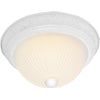 Ceiling Flush Mount Frosted Ribbed - White - 3 Size Options Ceiling Nuvo Lighting 15" 