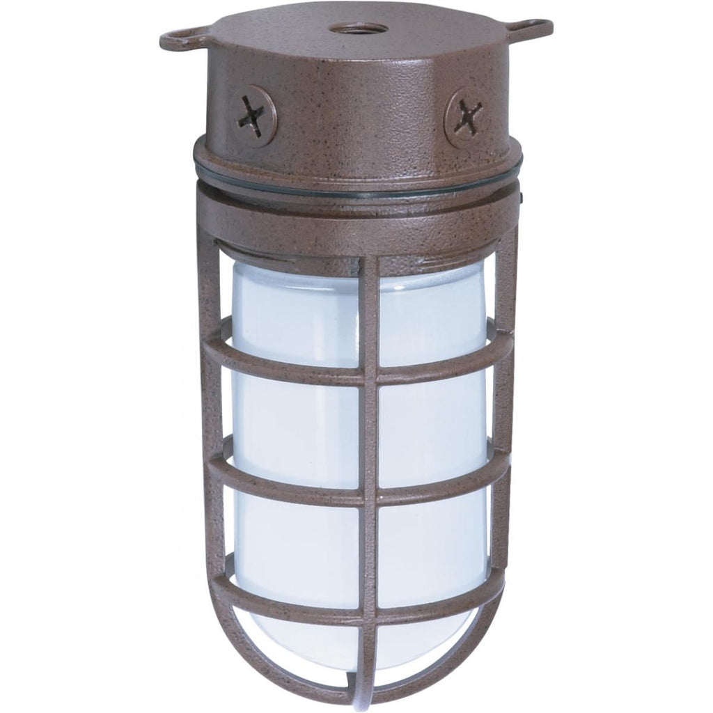 Bulkhead Style Outdoor Bronze 10" Industrial Style Surface Mount Light Outdoor Nuvo Lighting Bronze 