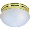 Economy Flush Mount - Brass - 3 Size Options Ceiling Nuvo Lighting 10" 