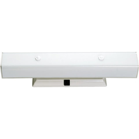4 Light 24" Vanity with White "U" Channel Glass Wall Nuvo Lighting 