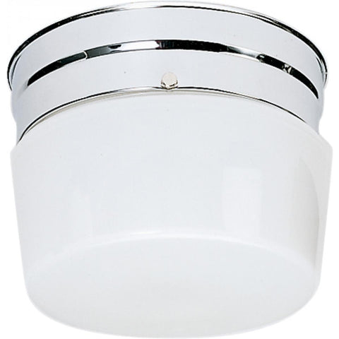 6" Flush Mount Small White Drum Ceiling Nuvo Lighting 