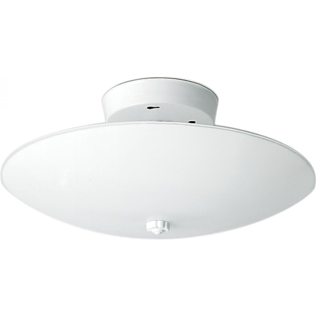 2 Light 12" Ceiling Fixture White Round Ceiling Nuvo Lighting White 