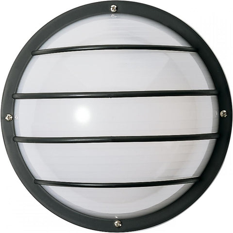 10" Round Cage Wall Fixture Polysynthetic Body & Lens Outdoor Nuvo Lighting 