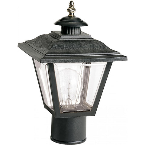 13" Post Lantern Coach Lantern with Brass Trimmed Acrylic Panels Outdoor Nuvo Lighting 