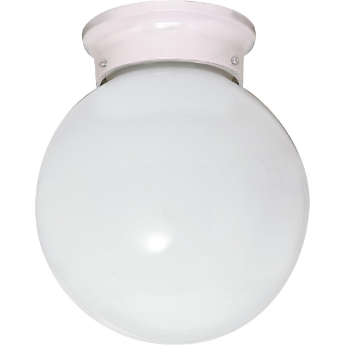 8" Ceiling Fixture White Ball Ceiling Nuvo Lighting 