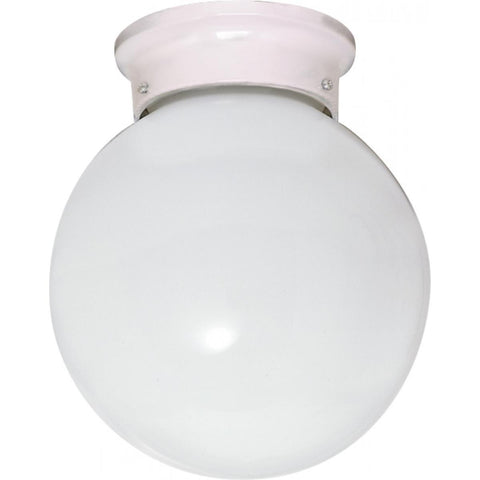 8" Ceiling Fixture White Ball Ceiling Nuvo Lighting 