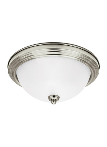 Geary One Light Ceiling LED Flush Mount - Brushed Nickel Ceiling Sea Gull Lighting 