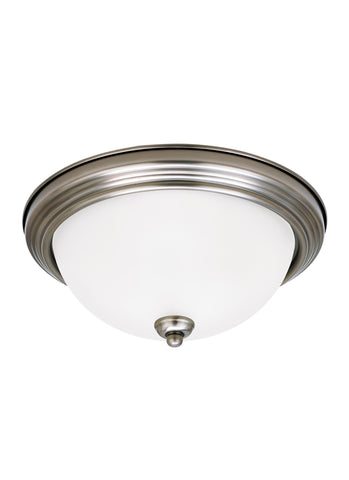 Geary One Light Ceiling LED Flush Mount - Brushed Nickel Ceiling Sea Gull Lighting 