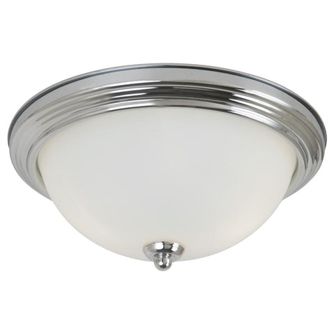 Geary Three Light Ceiling Flush Mount - Chrome CEILING Sea Gull Lighting 