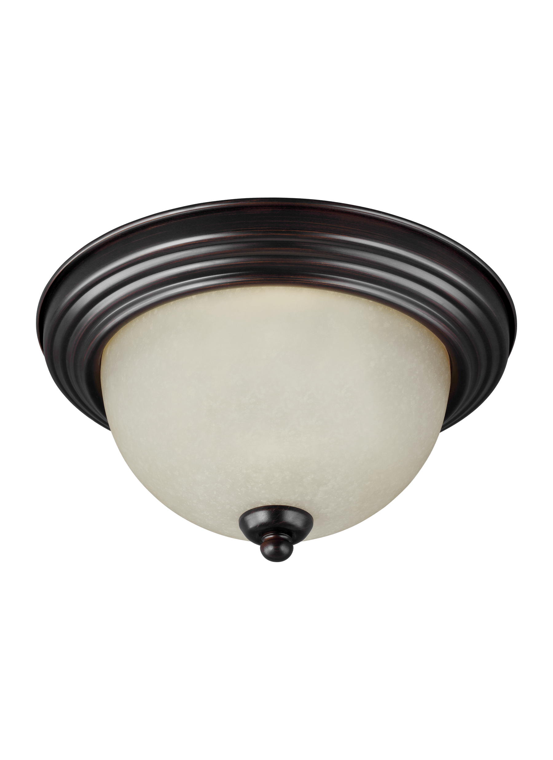 Geary Three Light Ceiling Flush Mount - Burnt Sienna Ceiling Sea Gull Lighting 