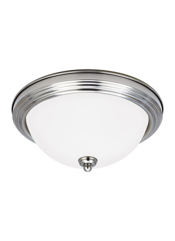 Geary Small LED Ceiling Flush Mount - Brushed Nickel Ceiling Sea Gull Lighting 