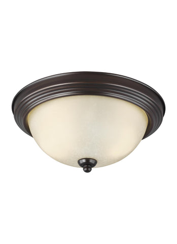 Geary Medium LED Ceiling Flush Mount - Burnt Sienna Ceiling Sea Gull Lighting 