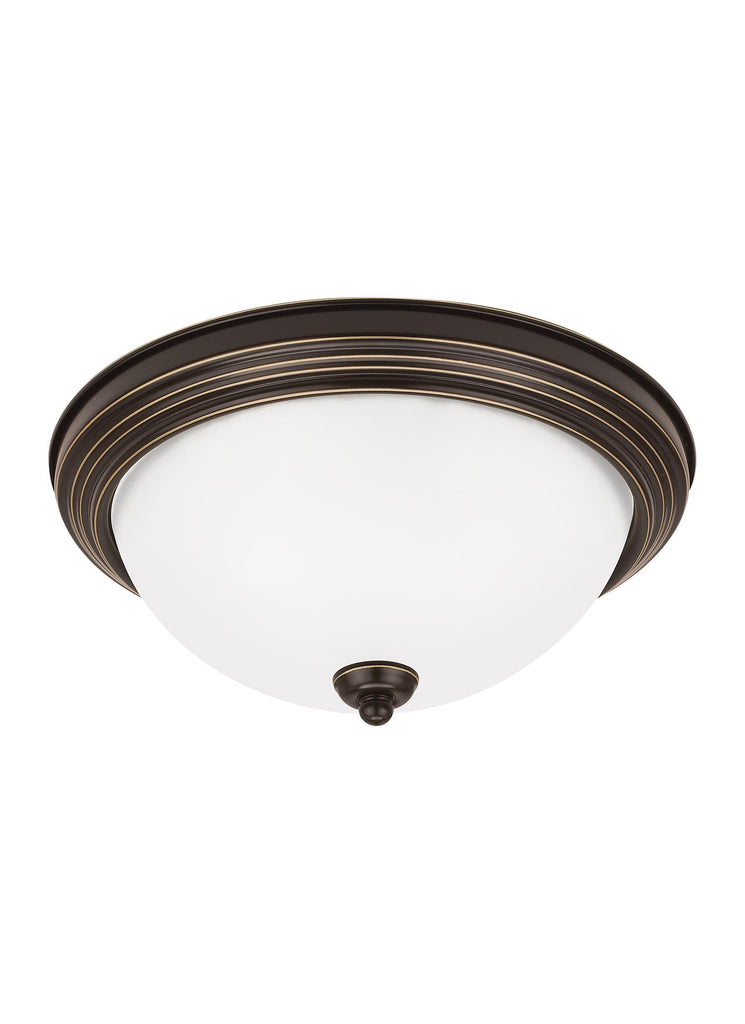 Geary Medium LED Ceiling Flush Mount - Heirloom Bronze Ceiling Sea Gull Lighting 