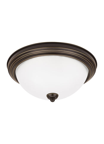 Geary Medium LED Ceiling Flush Mount - Heirloom Bronze Ceiling Sea Gull Lighting 