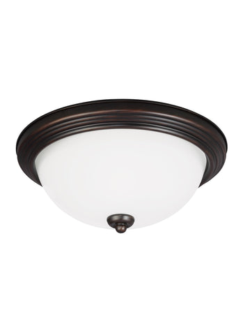 Geary One Light Ceiling LED Flush Mount - Burnt Sienna Ceiling Sea Gull Lighting 