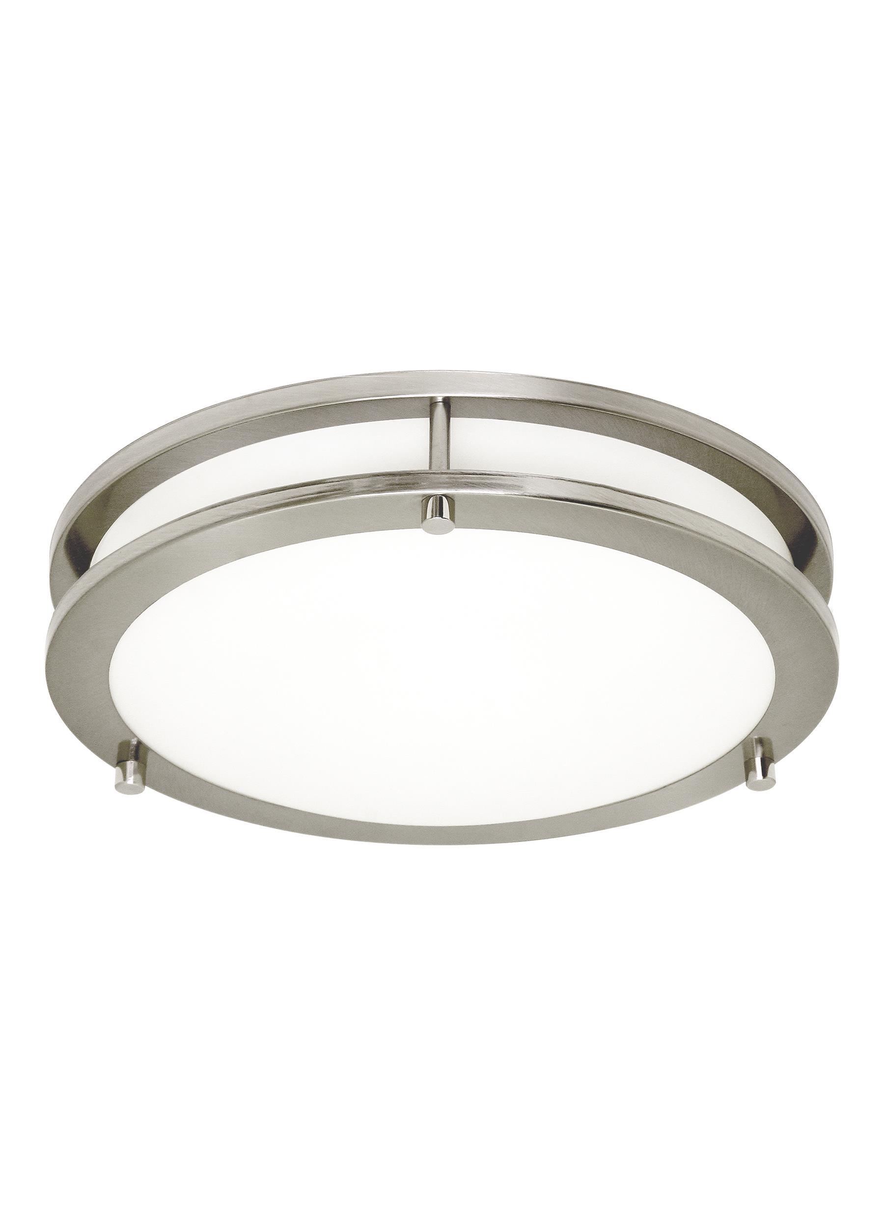 Mahone Large LED Ceiling Flush Mount - Brushed Nickel Ceiling Sea Gull Lighting 