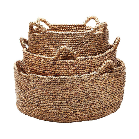 Natural Low Rise Baskets - Set of 3 Accessories Dimond Home 