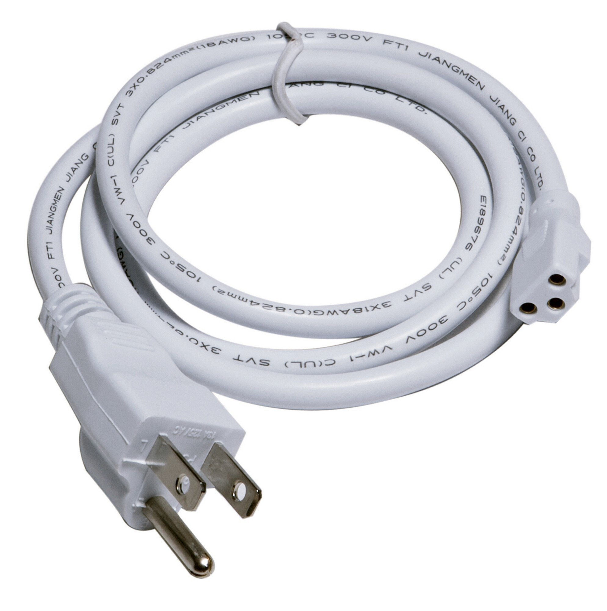 InteLED 3ft Power Cord with Plug - White Ceiling Access Lighting 