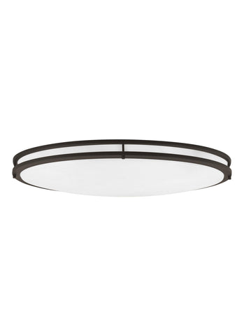 Mahone Oval LED Ceiling Flush Mount - Heirloom Bronze Ceiling Sea Gull Lighting 