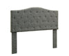 Tara Flax Fabric Full/Queen Headboard Gray Furniture Enitial Lab 