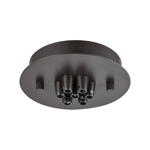 Illuminaire Accessories 7 Light Small Round Canopy In Oil Rubbed Bronze Parts/Hardware Elk Lighting 