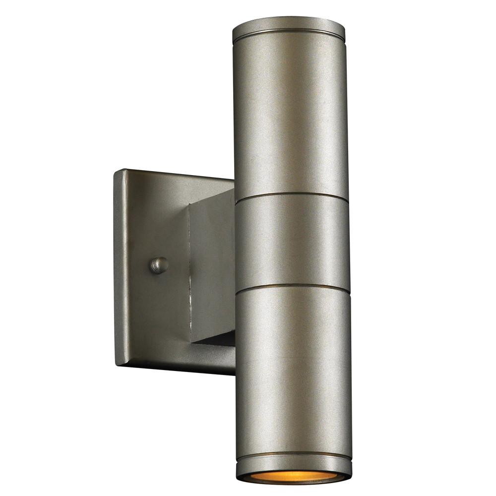 Troll-II 10"h Outdoor Up and Downlight Wall Fixture - Aluminum Outdoor PLC Lighting 