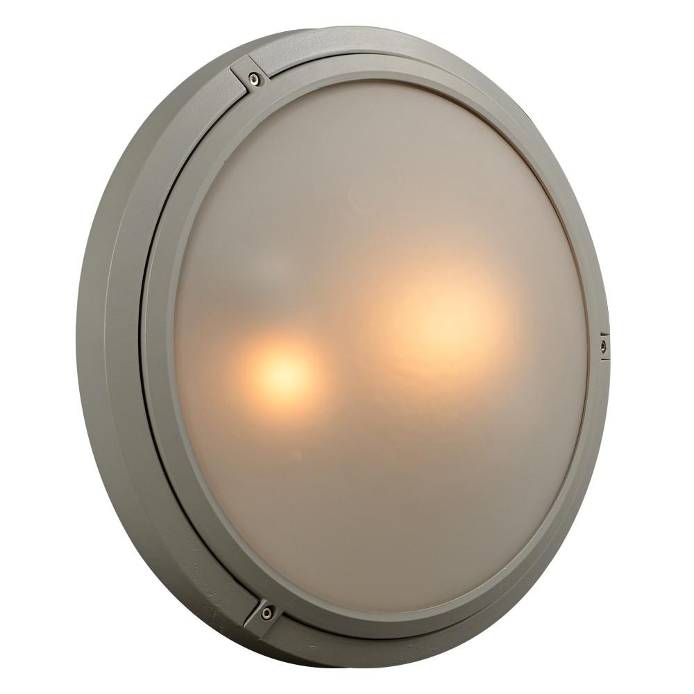 Ricci-II 16"w Outdoor Wall or Ceiling Fixture - Silver Outdoor PLC Lighting 