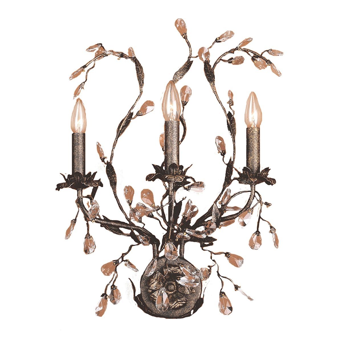 Circeo 3 Light Wall Sconce In Deep Rust Wall Sconce Elk Lighting 