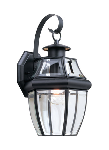 Lancaster One Light Outdoor Wall Lantern - Black Outdoor Sea Gull Lighting 