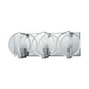 Clasped Glass 18"w Bath Vanity Light - Chrome Wall Elk Lighting 