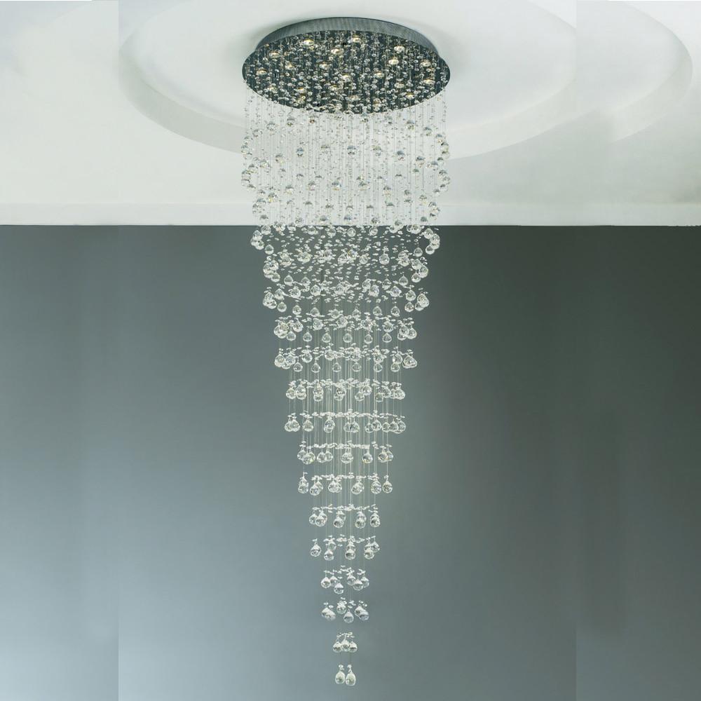 Beverly 22-Light Crystal Pendant Chandelier Ceiling PLC Lighting 